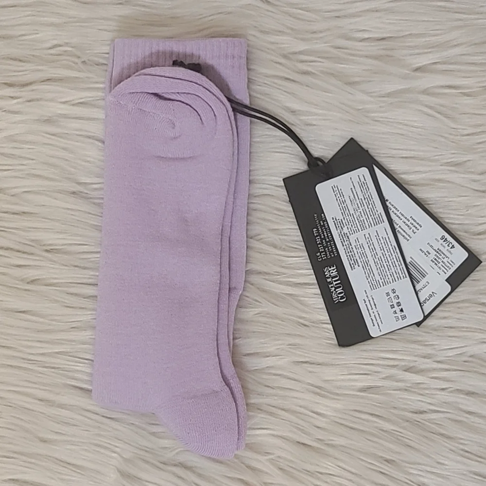 Versace Jeans Couture LiLac Socks NWT - Picture 4 of 5
